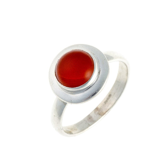 Sterling Silver Carnelian Ring