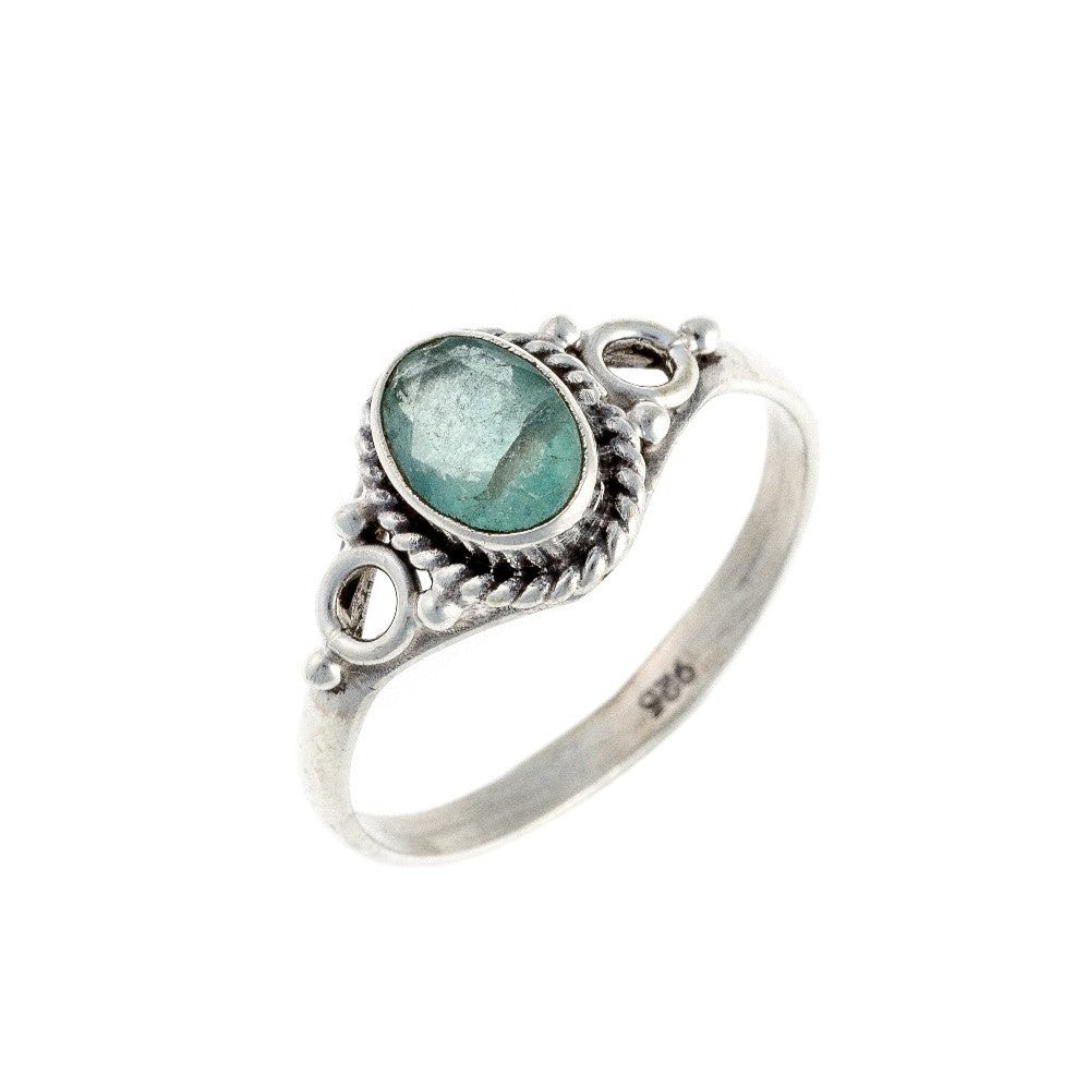Sterling Silver Apatite Ring