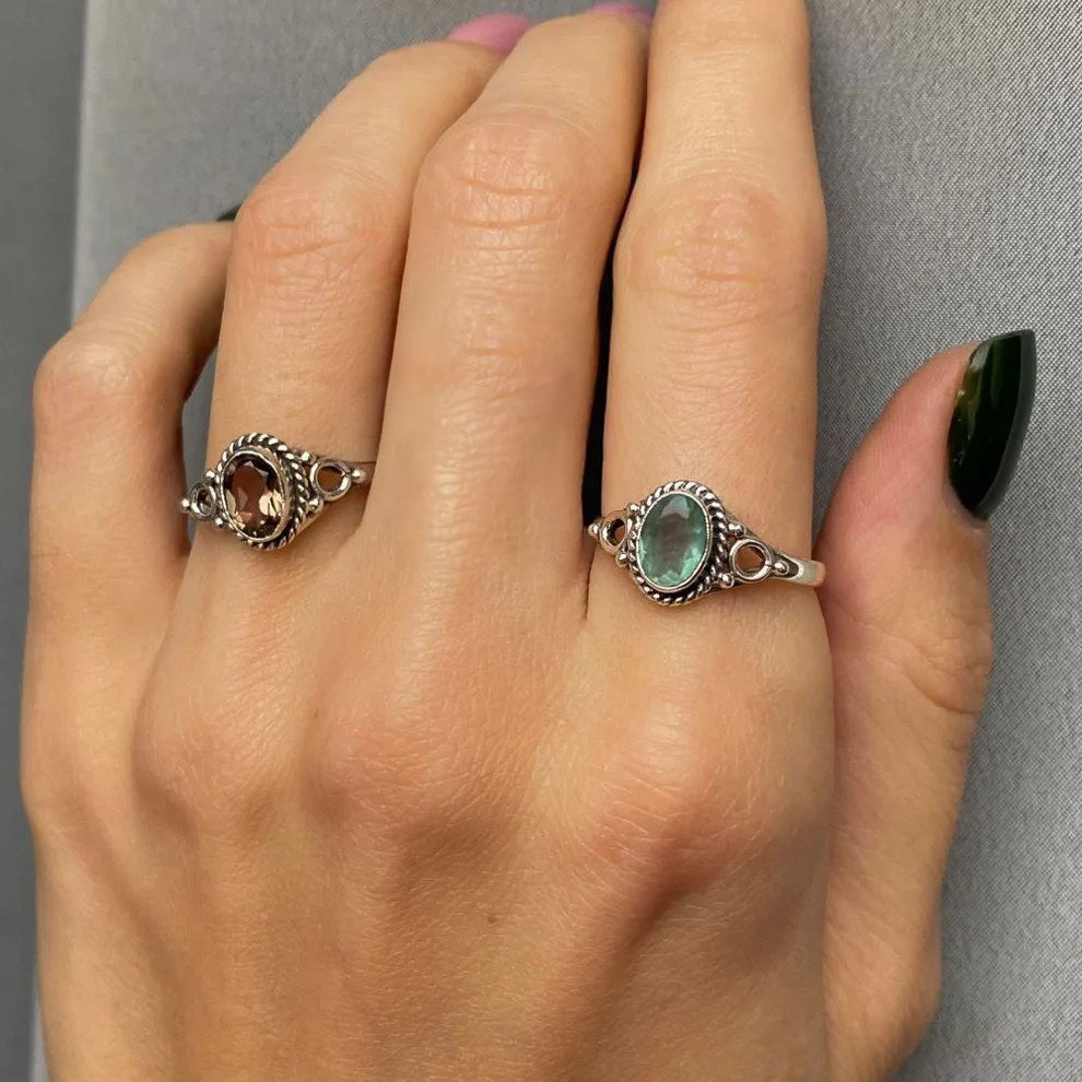 Sterling Silver Apatite Ring