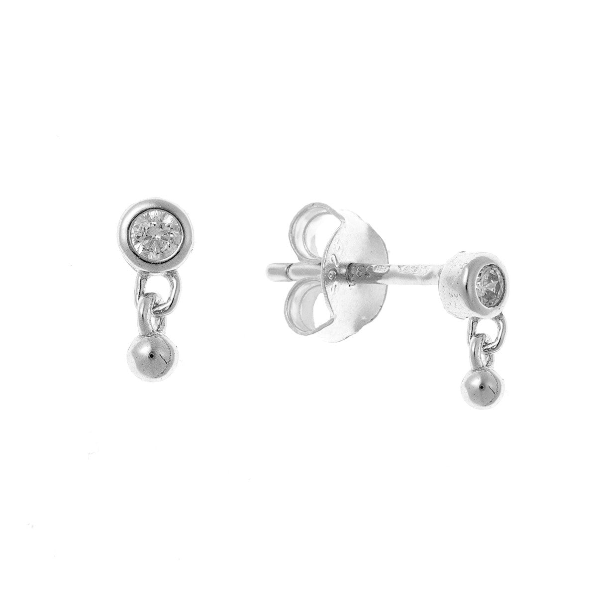 Sterling Silver CZ Studs