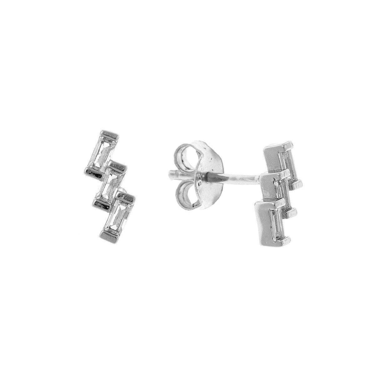 Sterling Silver CZ Studs