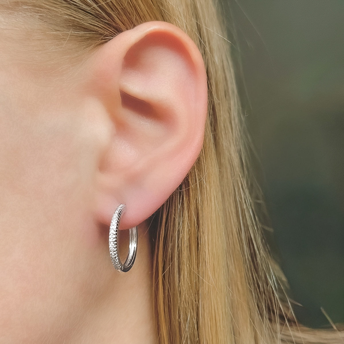 Anel – Sterling Silver Hoop Earrings 18-20mm