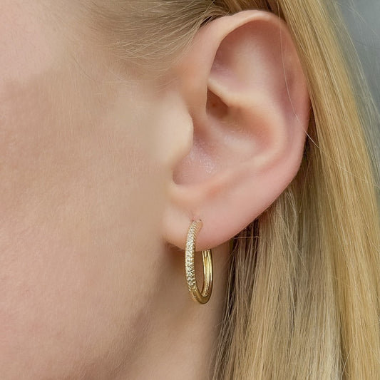 Anel – Sterling Silver Hoop Earrings 18-20mm
