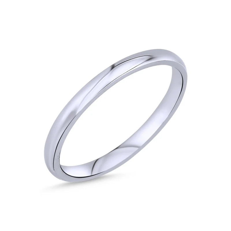 Sterling Silver 2 mm Band Ring