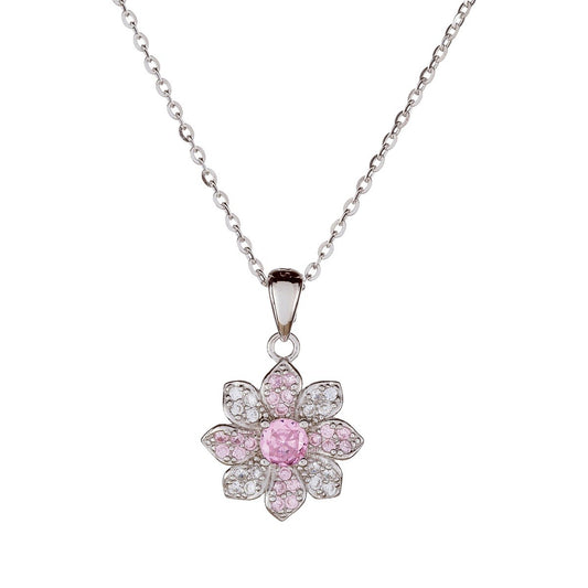 Ren – Sterling Silver Flower Necklace
