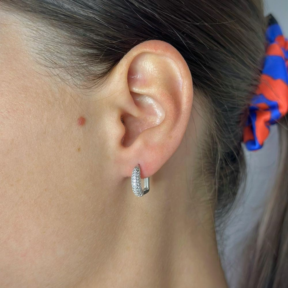 Sterling Silver CZ Earrings