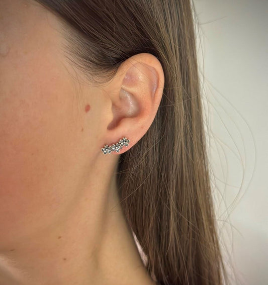 Sterling Silver Flower Studs