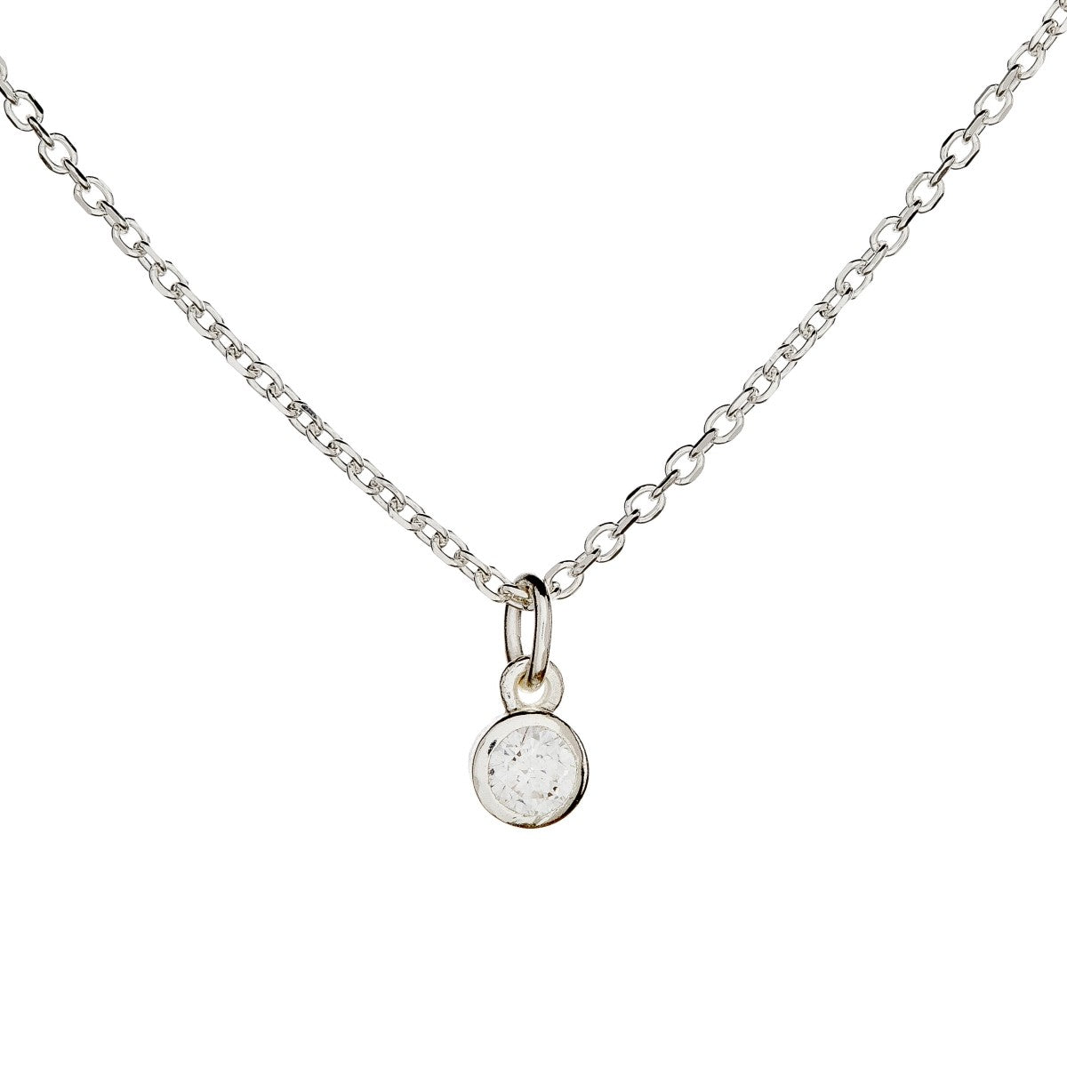 Sterling Silver CZ Necklace