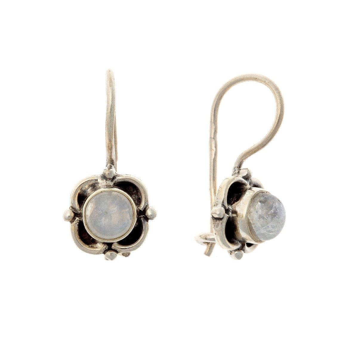 Sterling Silver Moonstone Drop Earrings