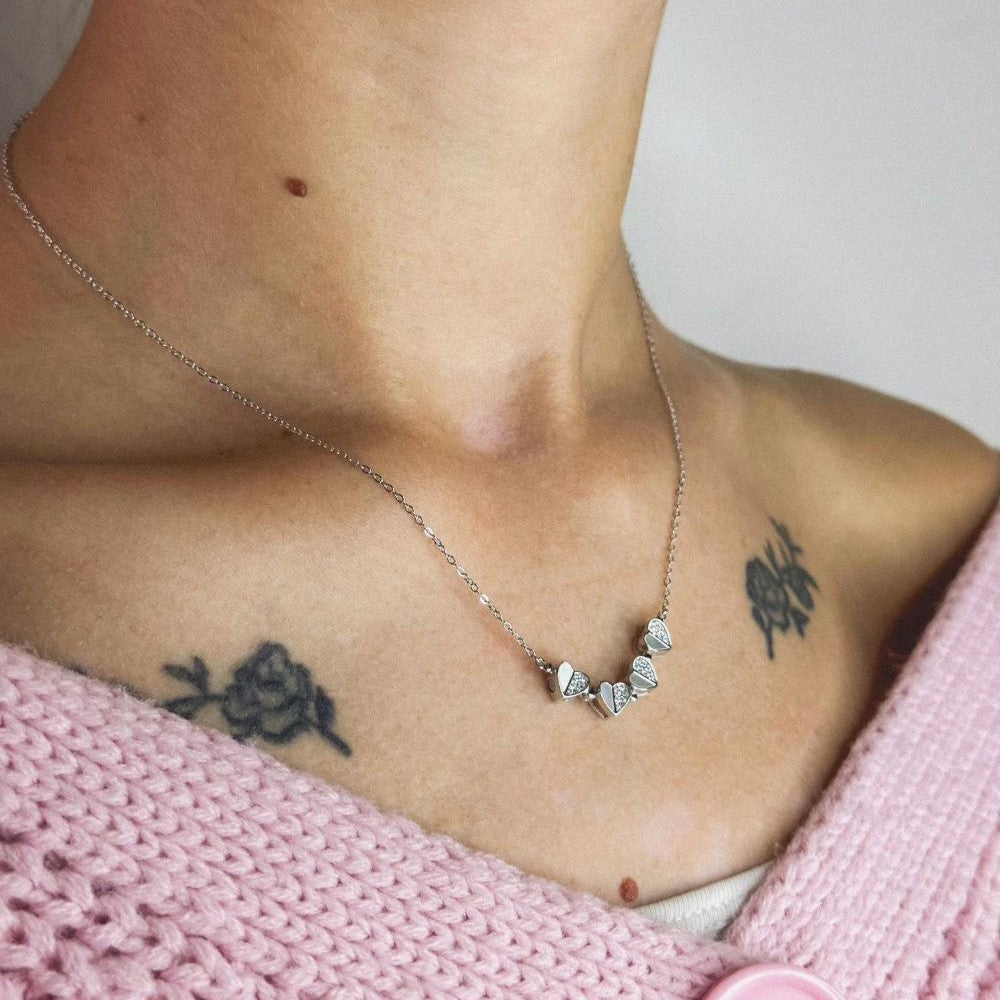 Sterling Silver Flower Necklace