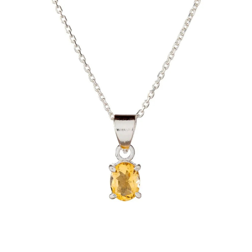 Citrine Pendant Necklace