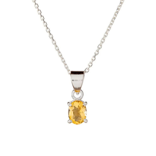 Citrine Pendant Necklace