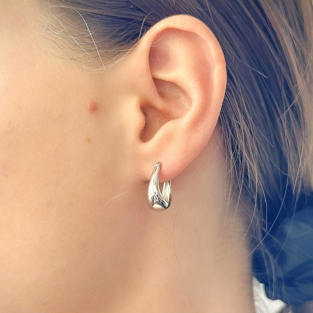 Sterling Silver Teardrop Earrings