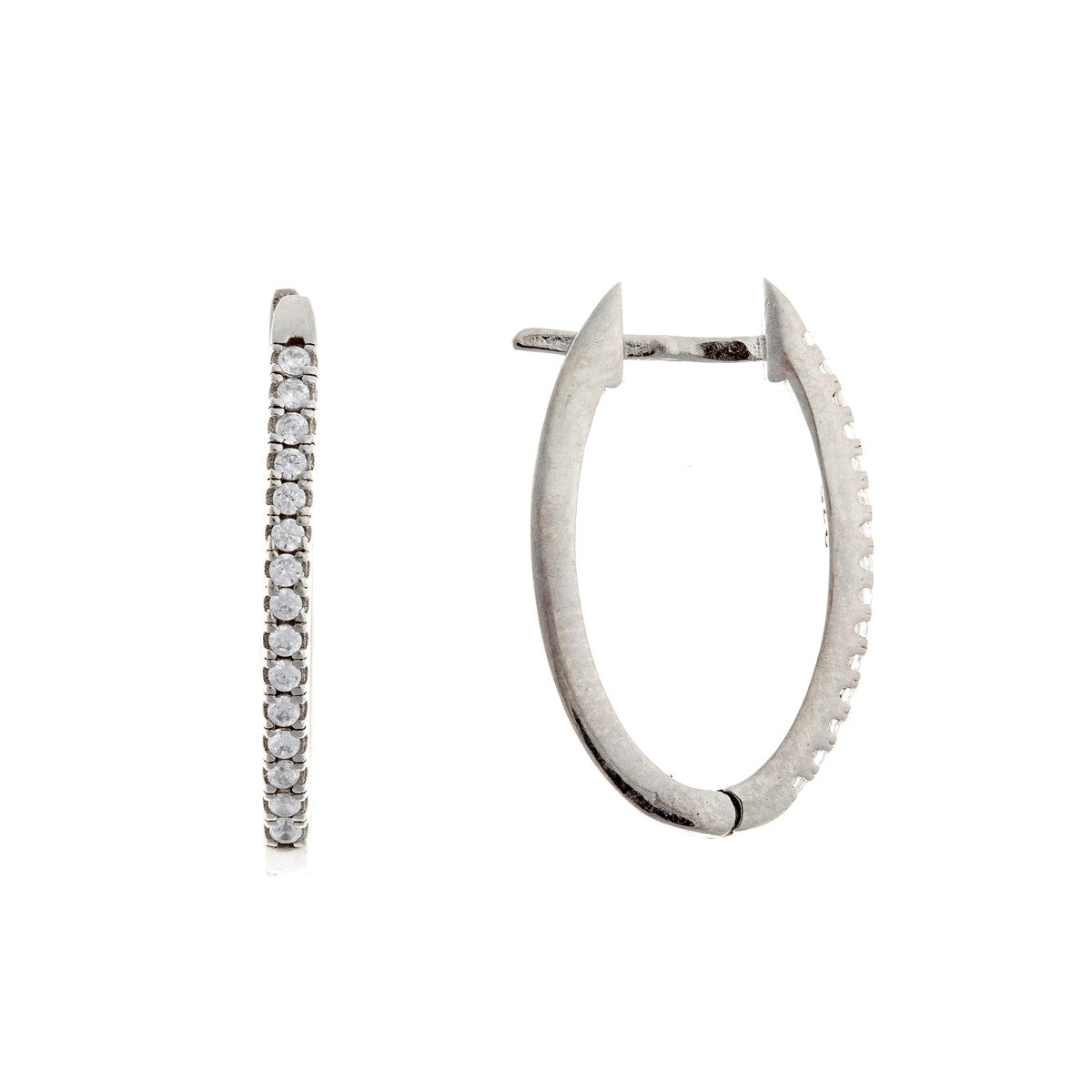 Sterling Silver English Lock Earrings