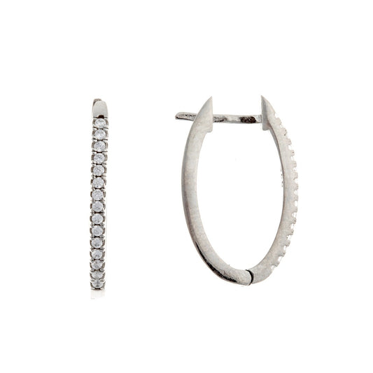 Sterling Silver English Lock Earrings