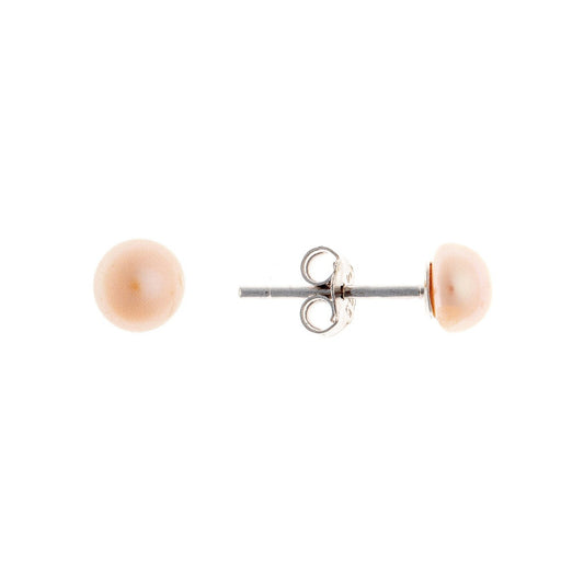 Sterling Silver Pearl Studs