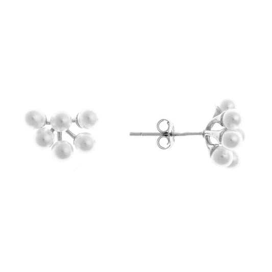 Sterling Silver Pearl Studs