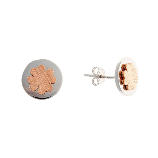Sterling Silver Clover Studs