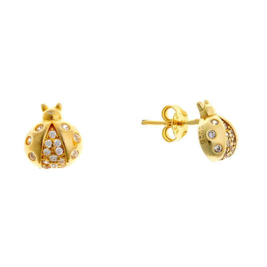 Sterling Silver Ladybug Studs