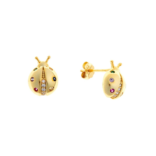Sterling Silver Ladybug Studs