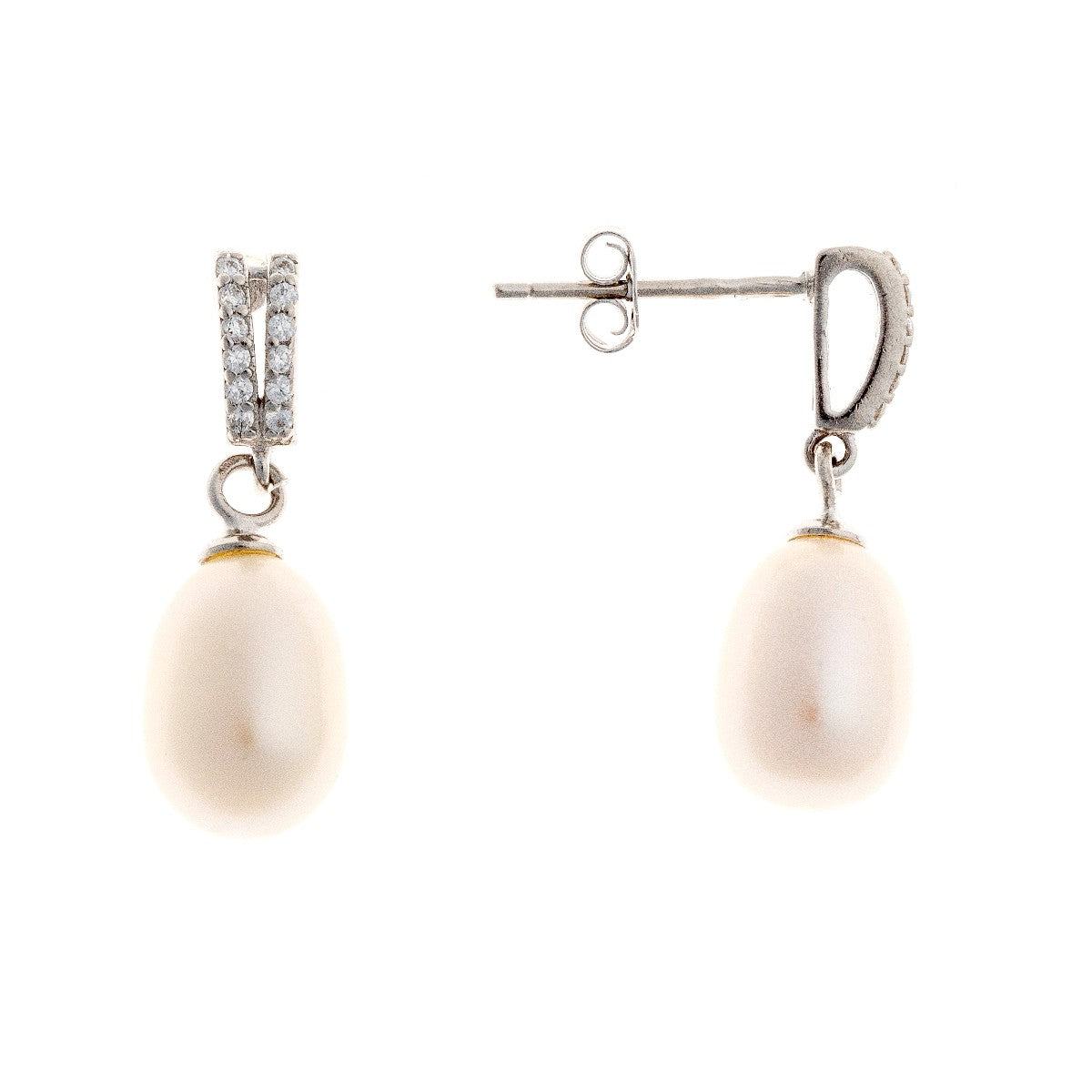 Sterling Silver Pearl Earrings