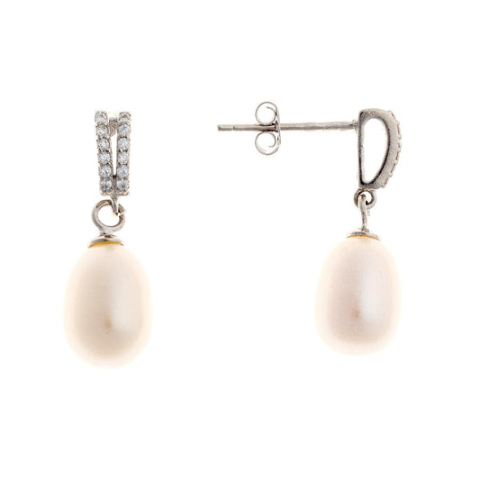 Sterling Silver Pearl Earrings