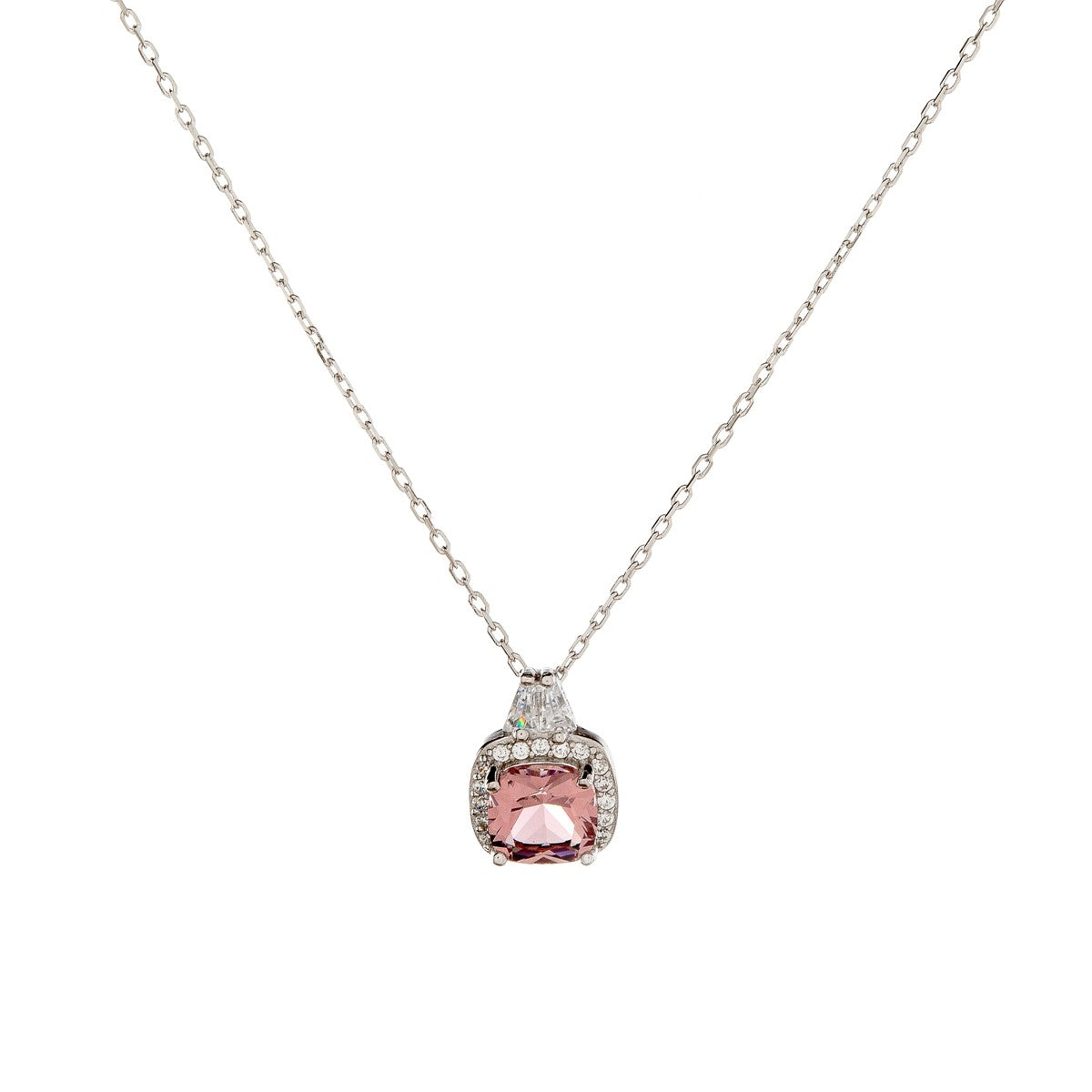 Sterling Silver CZ Necklace