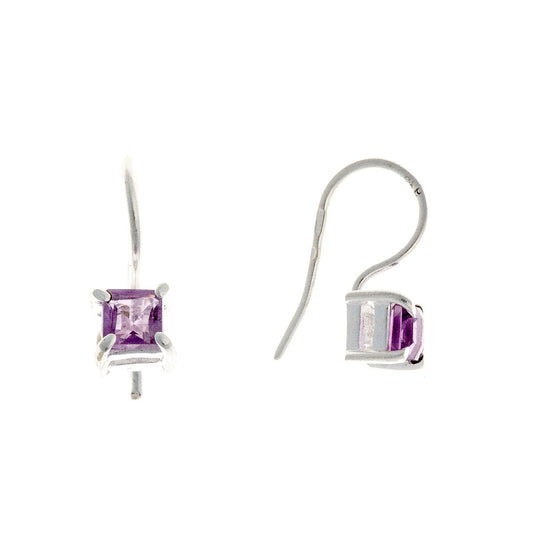 Sterling Silver Amethyst Earrings