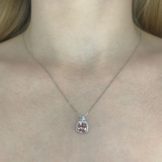 Sterling Silver CZ Necklace