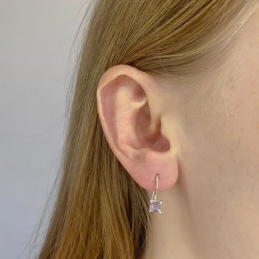 Sterling Silver Amethyst Earrings