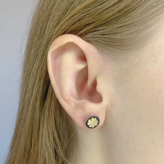 Sterling Silver Clover Studs