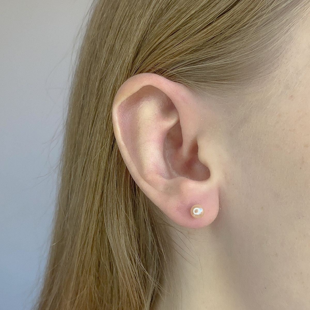 Sterling Silver Pearl Studs