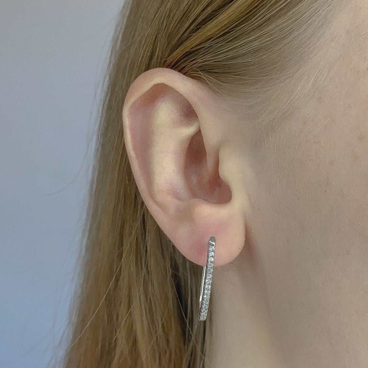 Sterling Silver English Lock Earrings