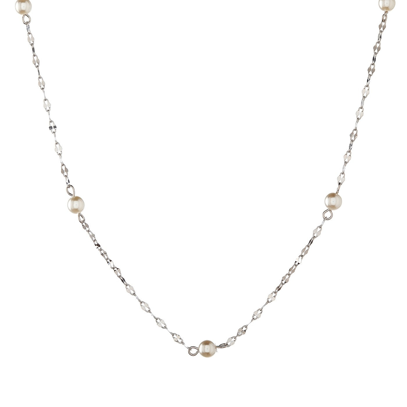 Sterling Silver Pearl Necklace