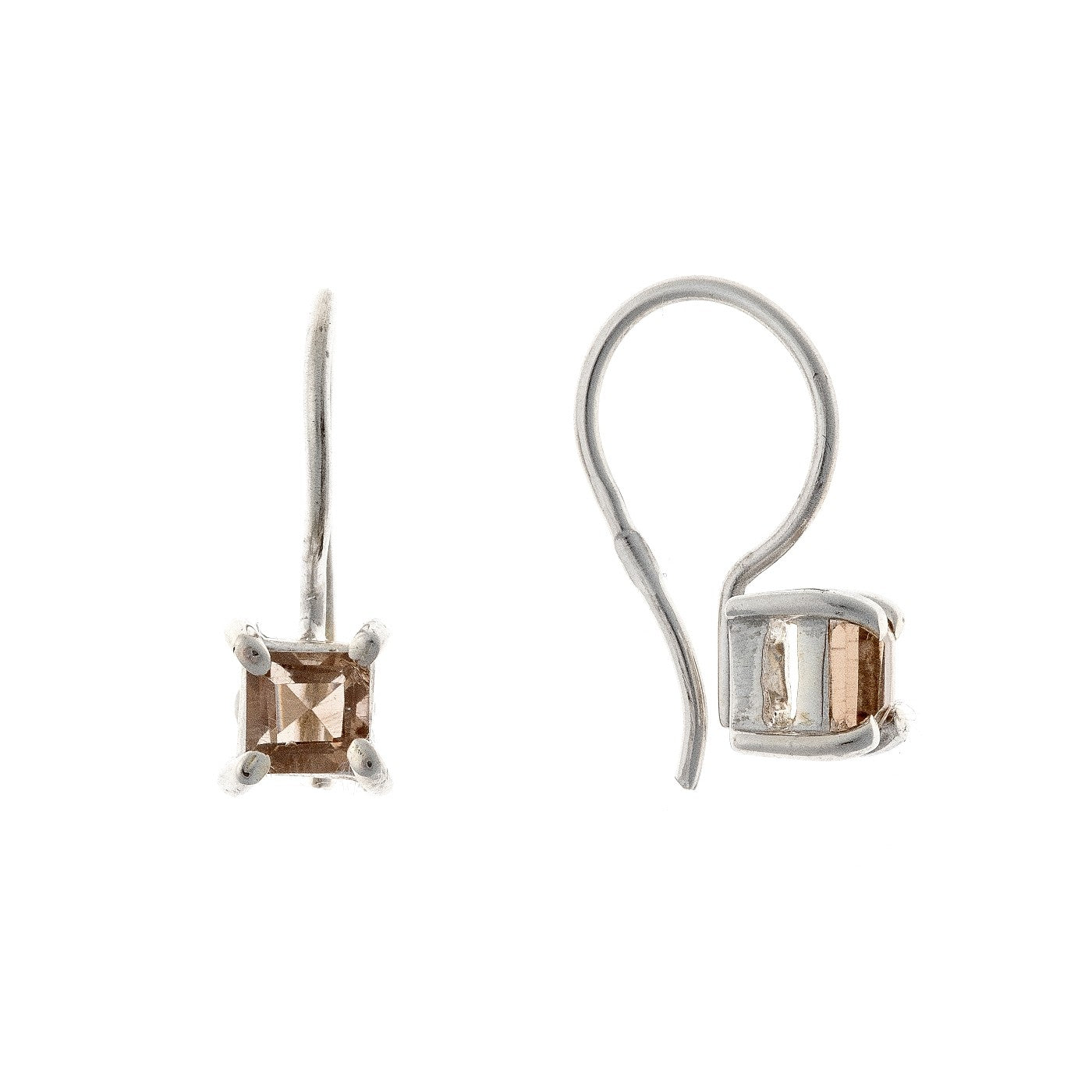 Sterling Silver Smoky Quartz Earrings