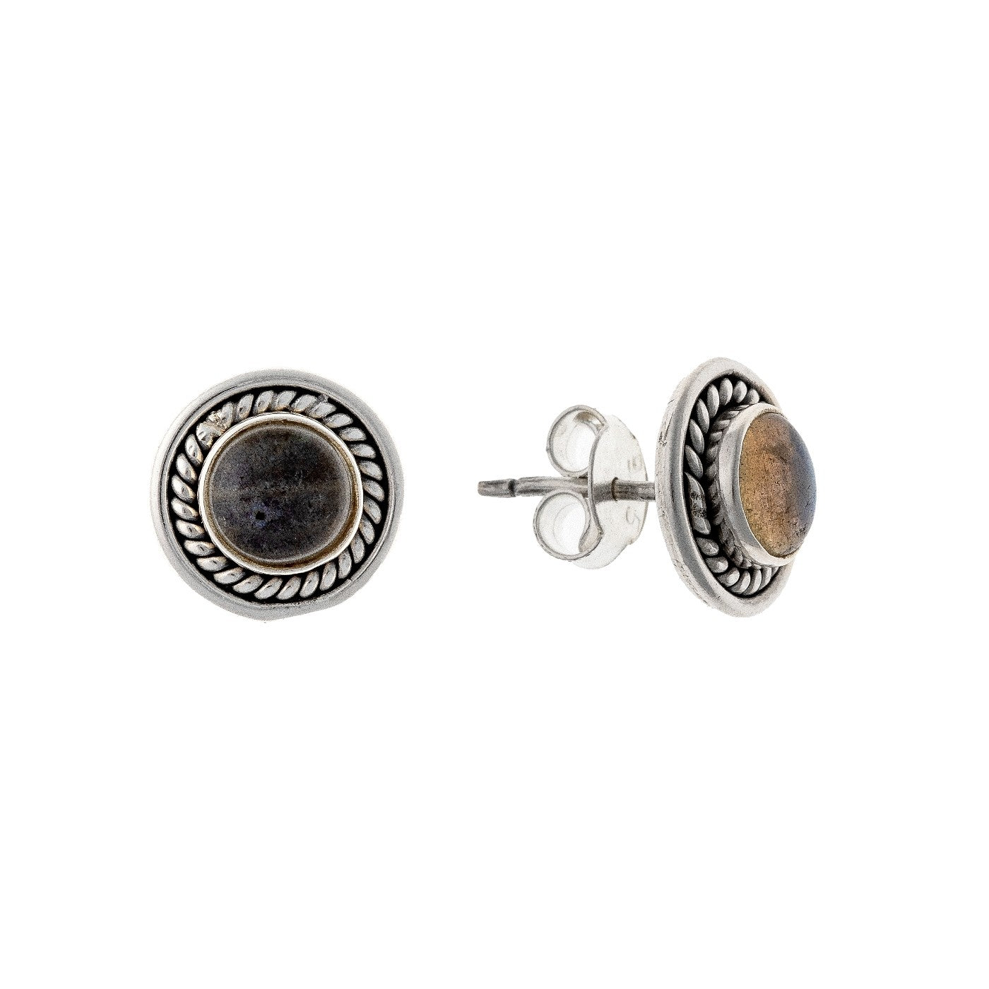 Sterling Silver Labradorite Stud Earrings