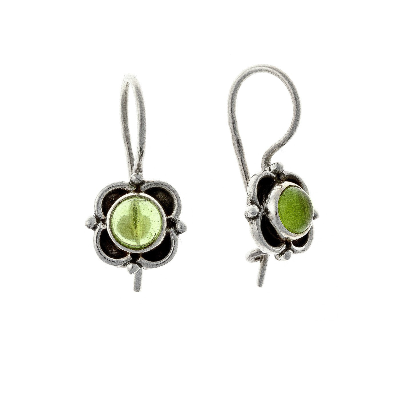 Sterling Silver Peridot Earrings