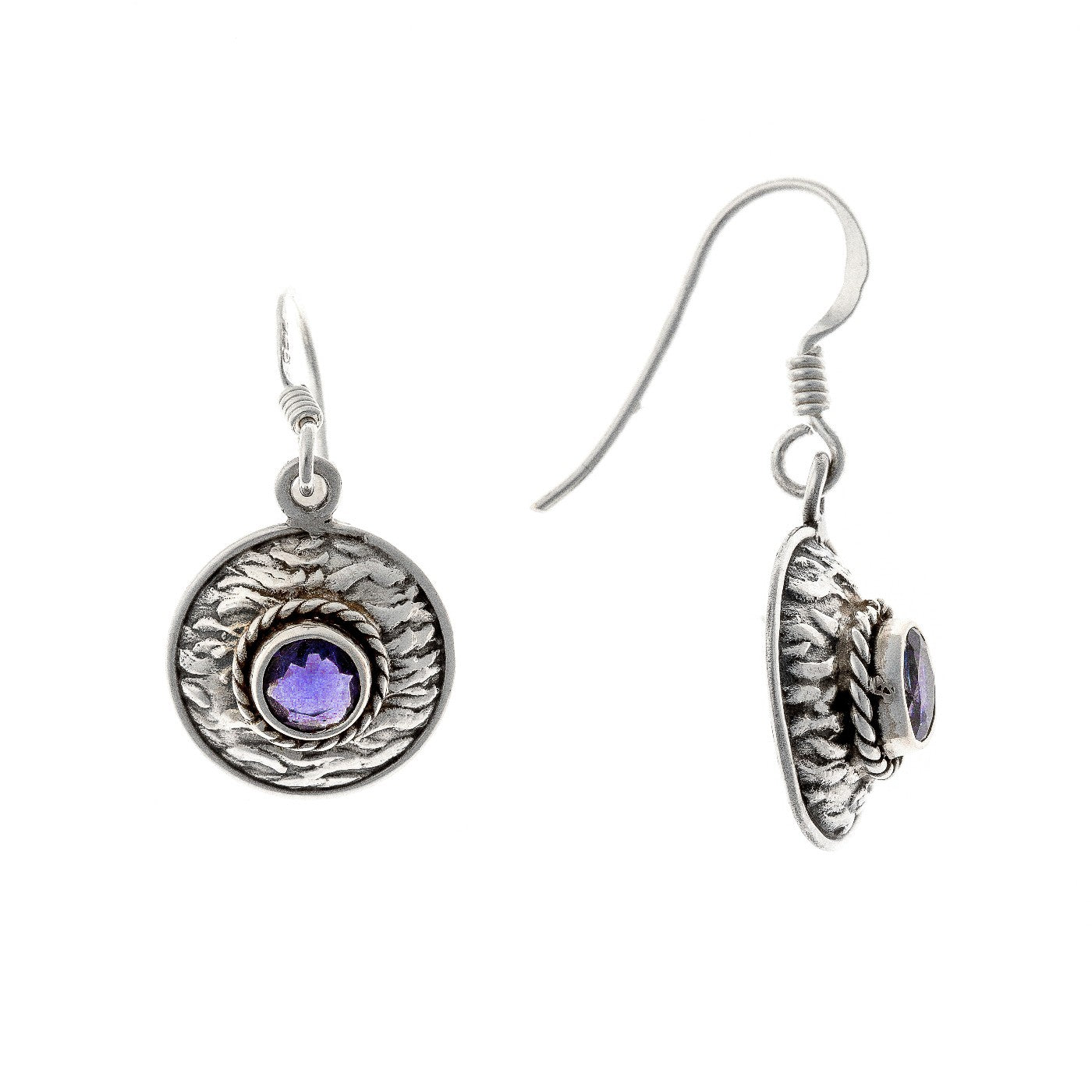 Sterling Silver Iolite Earrings