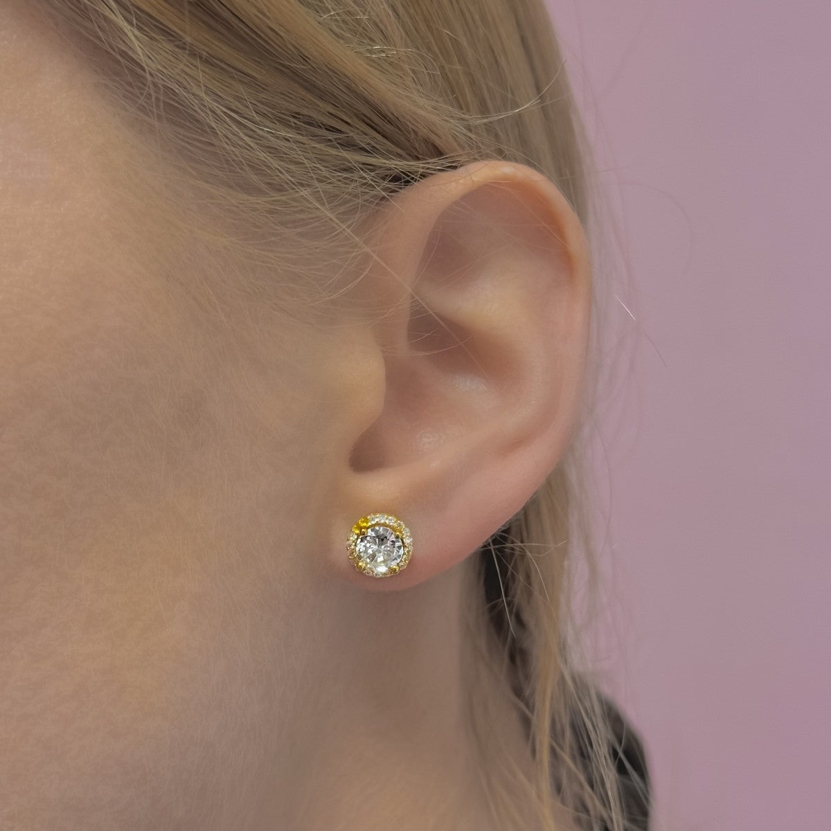 Sterling Silver Soleste Stud Earrings