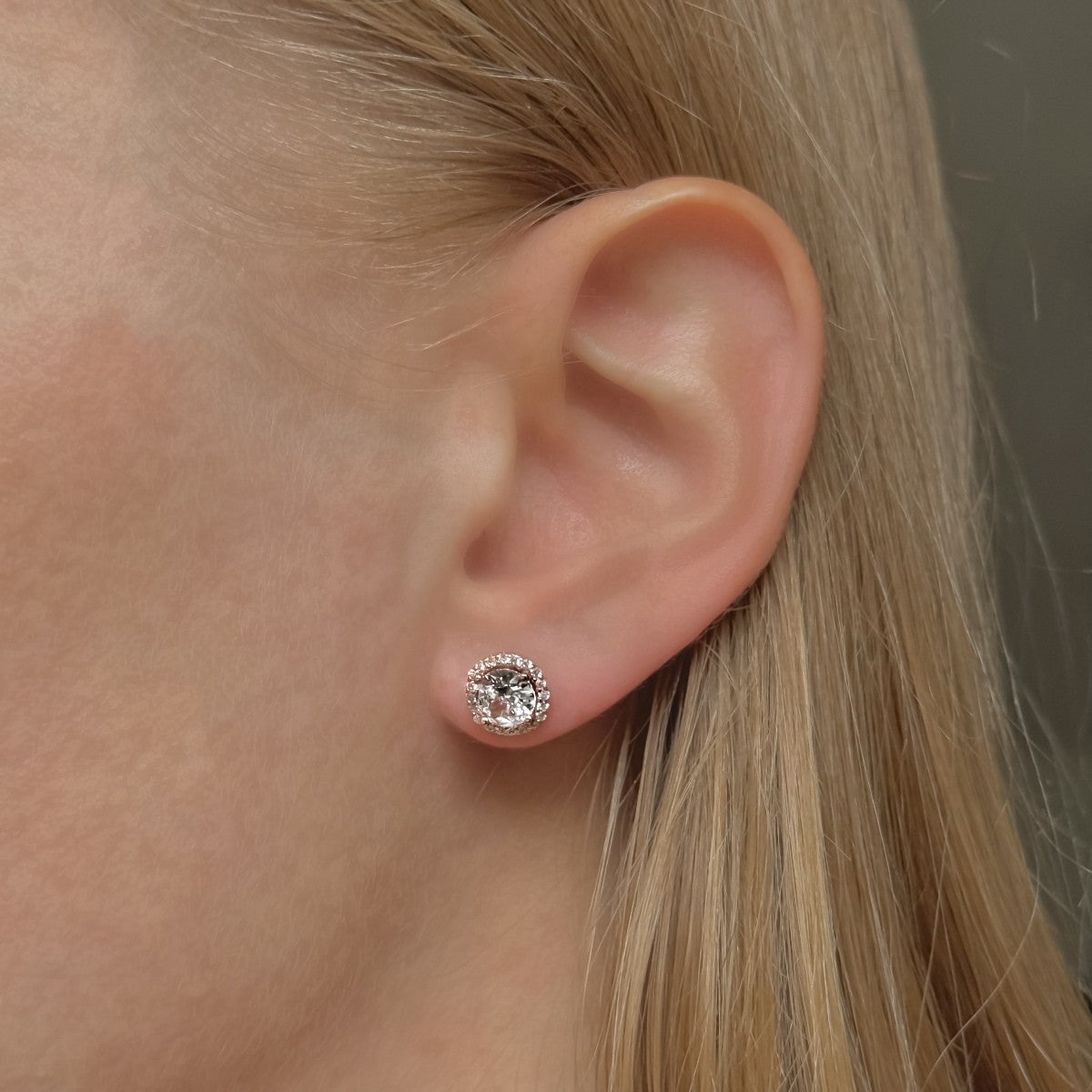 Sterling Silver Soleste Stud Earrings