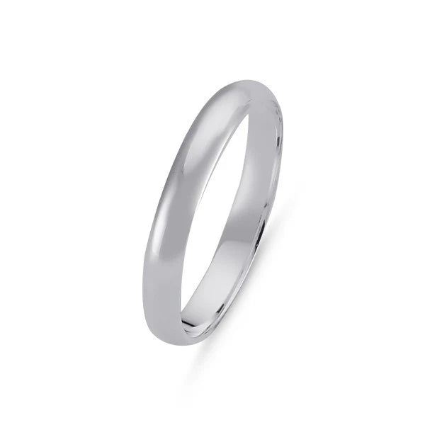 Sterling Silver 3 mm Classic Band Ring