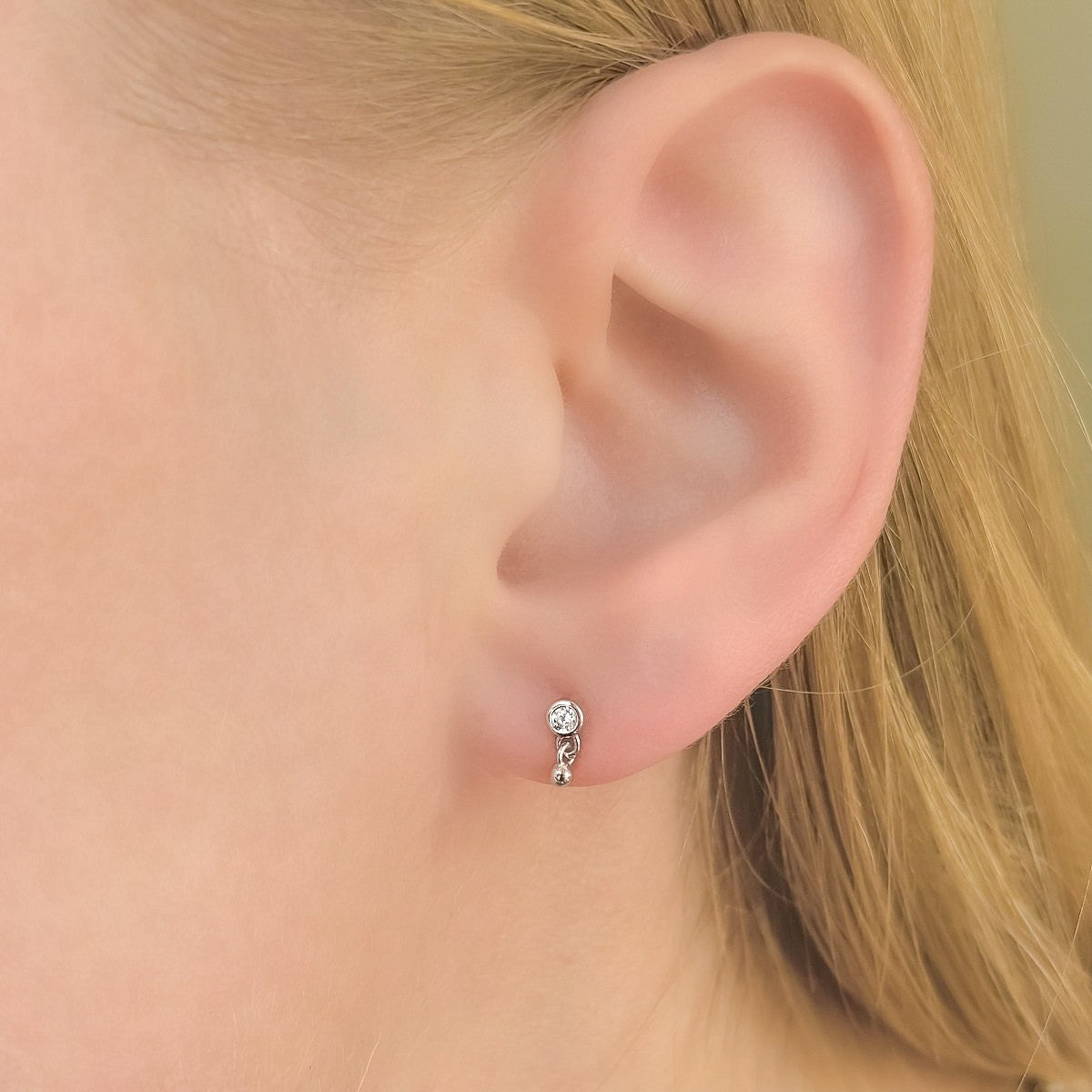 Sterling Silver CZ Studs