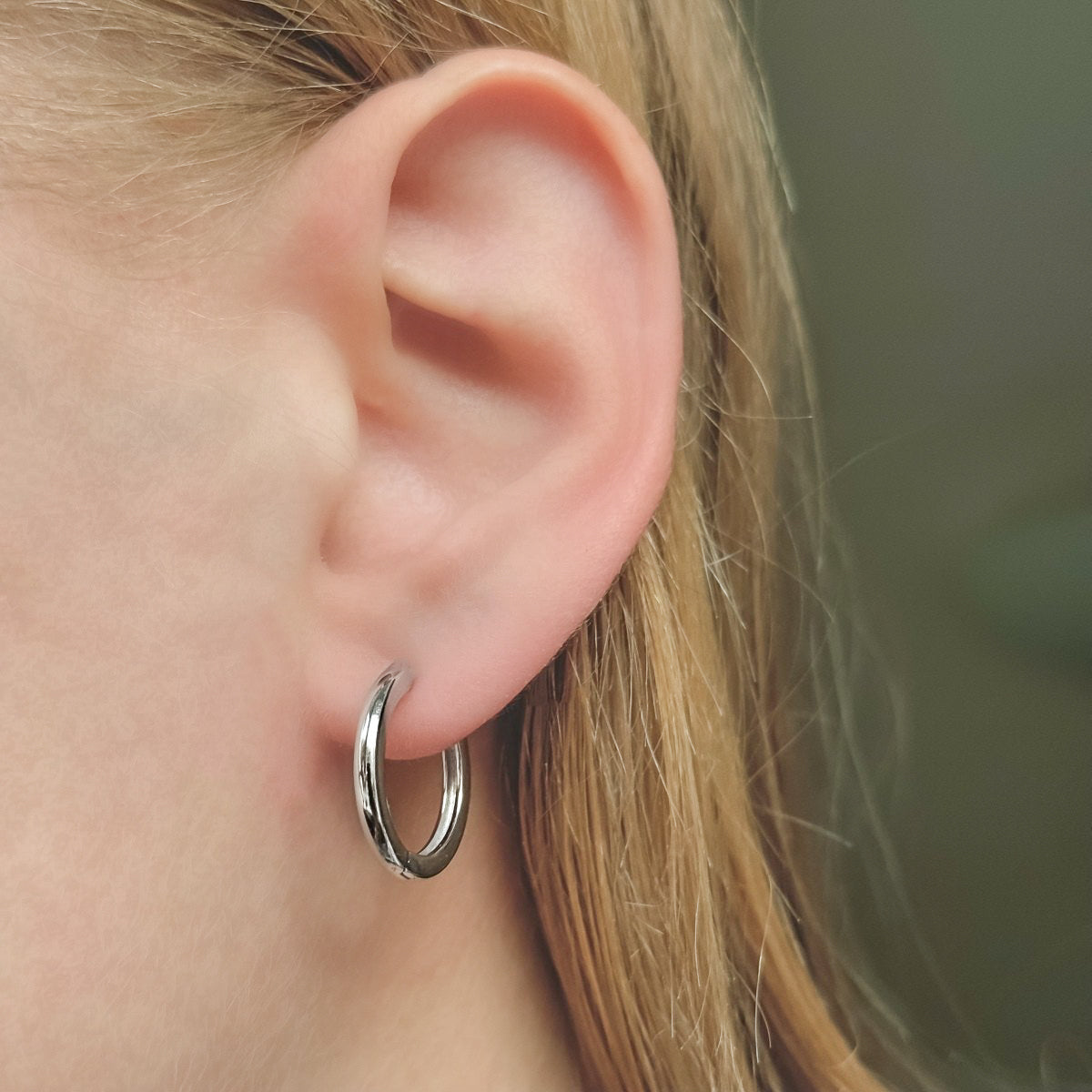 Sterling Silver 1.2 - 2 cm Hoops