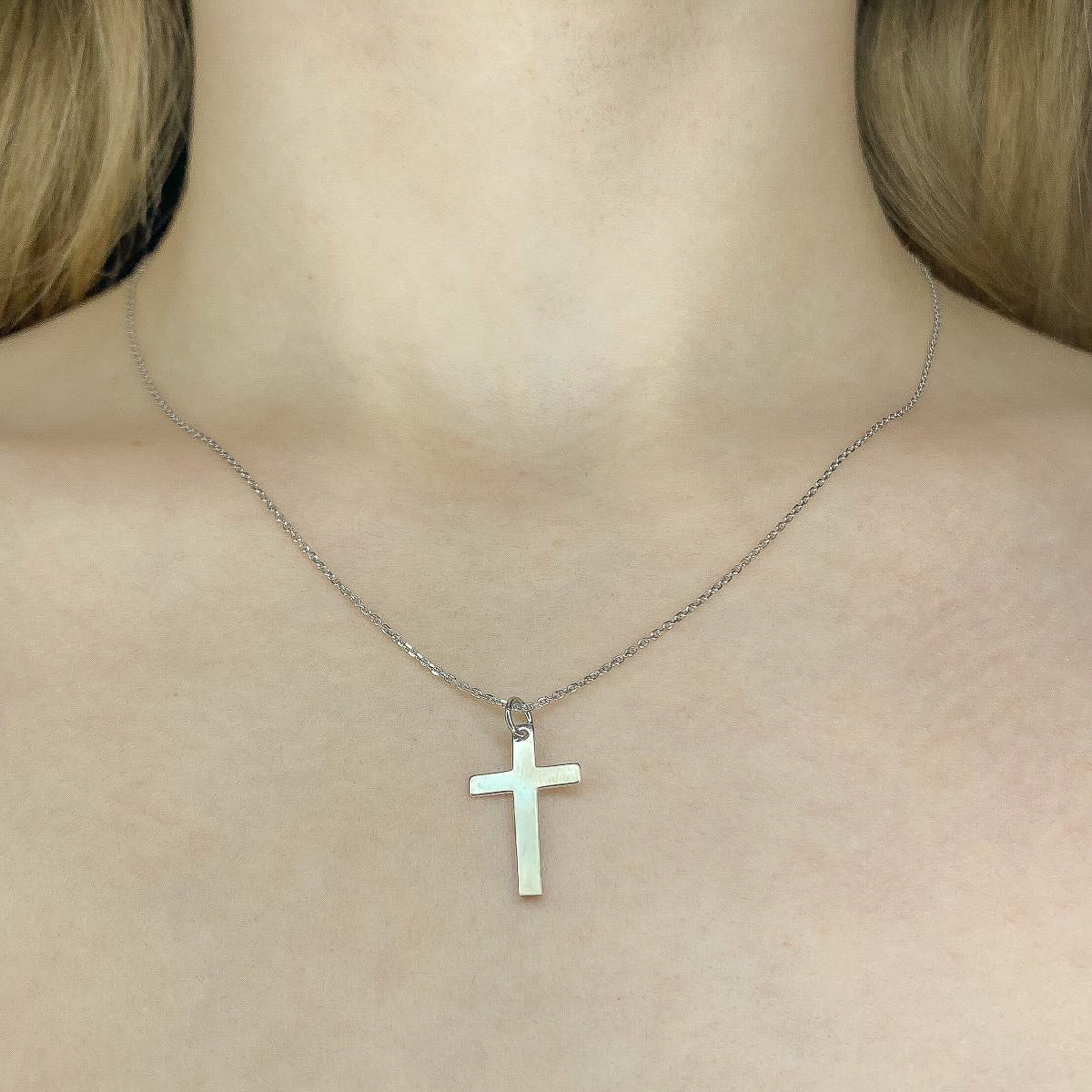 Sterling Silver Cross Pendant Necklace