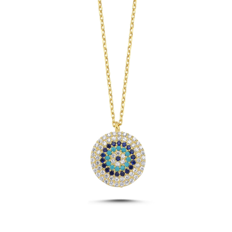 Sterling Silver Evil Eye Necklace