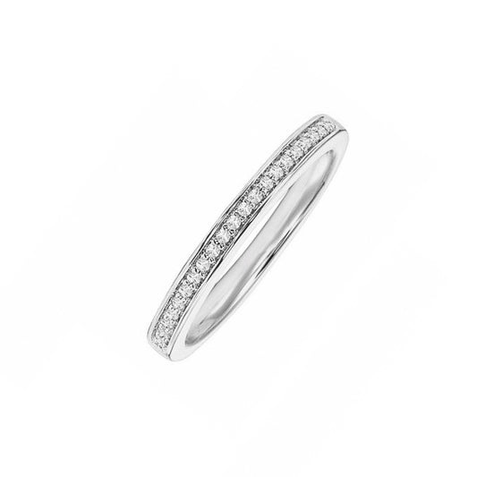 Sterling Silver CZ Band Ring
