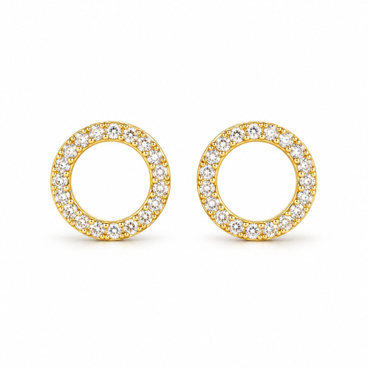 Sterling Silver Circle Studs