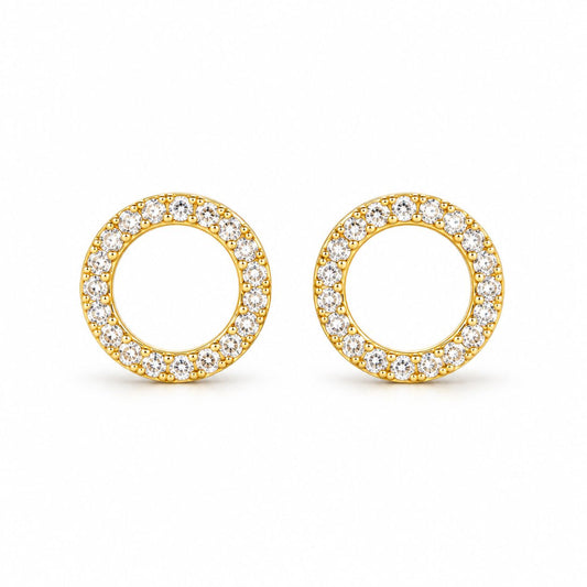 Sterling Silver Circle Studs