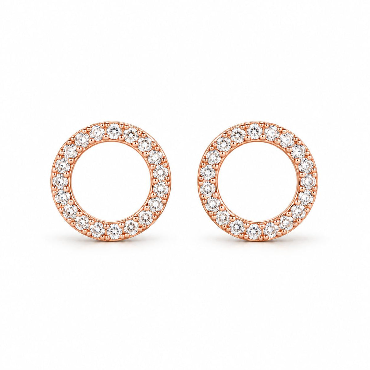Sterling Silver Circle Studs