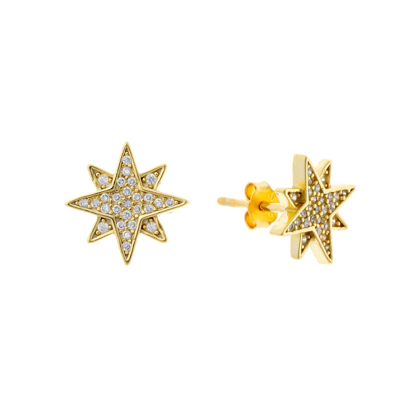 Hoshi Silver Star Studs